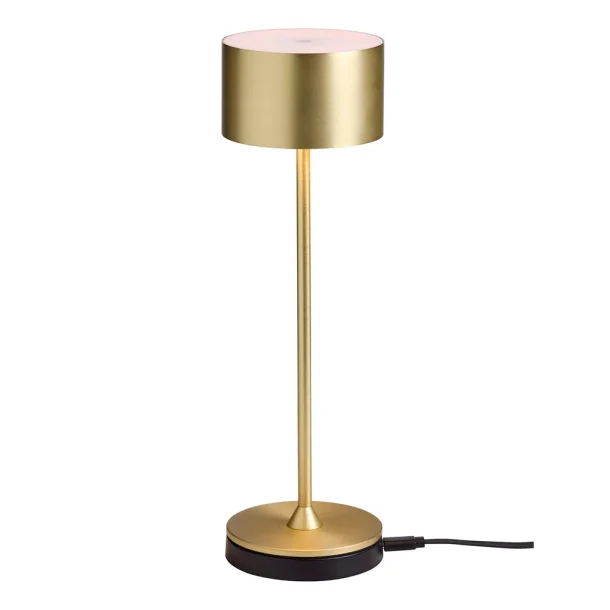 Bistro LED Bordlampe - B�rstet Messing - Genopladelig - Nielsen Light