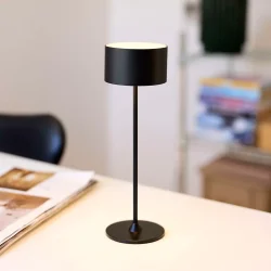 Bistro LED Bordlampe - Sort - Genopladelig - Nielsen Light