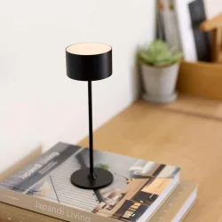 Bistro LED Bordlampe - Sort - Genopladelig - Nielsen Light