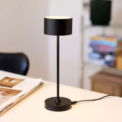 Bistro LED Bordlampe - Sort - Genopladelig - Nielsen Light