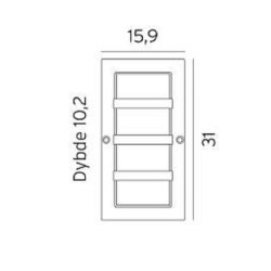 Boden Vglampe - Sort/Klar - Norlys
