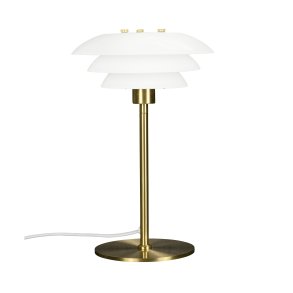 DL20 bordlampe - Opal - Messing - Dyberg Larsen