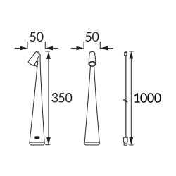 Genopladelig Bordlampe - Grot - LED - Rd - Strhm
