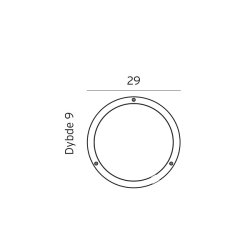 Bornholm - LED - Loftslampe - Grafit - Norlys