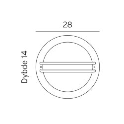 Bremen Vglampe - Sort - Opal - Norlys