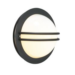 Bremen Vglampe - LED - Sort - Opal - Norlys