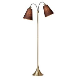 Fodg�nger Gulvlampe - Antik Messing/Brun - Nielsen Light