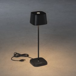 Capri Bordlampe - USB - 36cm - Sort - Konstsmide