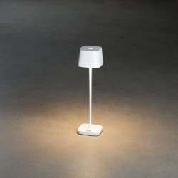 Capri Bordlampe - USB - 25cm - Hvid - Konstsmide