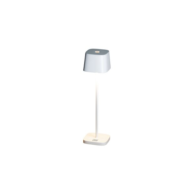 Capri Bordlampe - USB - 25cm - Hvid - Konstsmide