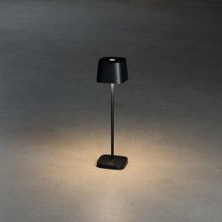Capri Bordlampe - USB - 25cm - Sort - Konstsmide
