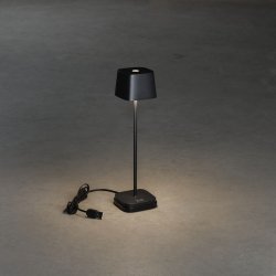 Capri Bordlampe - USB - 25cm - Sort - Konstsmide