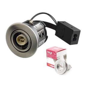 Indbygningsspot Diolux Rund Stål