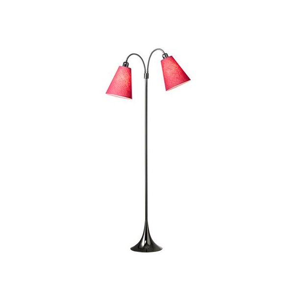 Fodgnger Gulvlampe - Sort Forkromet - Cerice - Nielsen Light