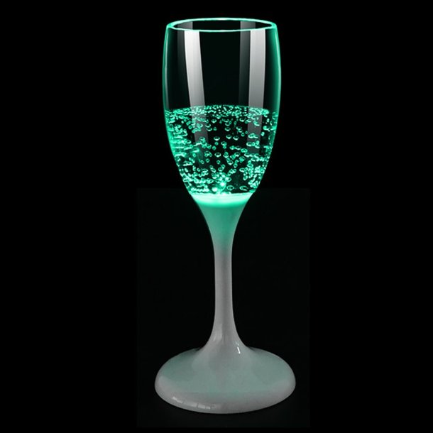 Champagneglas - LED - Grn - Unison
