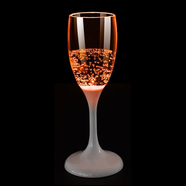 Champagneglas - LED - Orange - Unison
