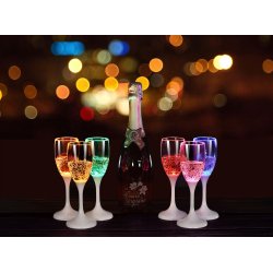 Champagneglas - LED - Grn - Unison