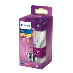 LED Pre - Classic 4,3W (40W) - Klar - Philips 