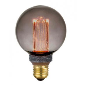 Colors Dim LED Mini Globe Smoke E27 - 5W - Halo Design