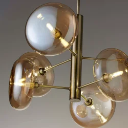 Continental Pendel - Antik Messing/Ravfarvet - Nielsen Light