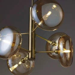 Continental Pendel - Antik Messing/Ravfarvet - Nielsen Light