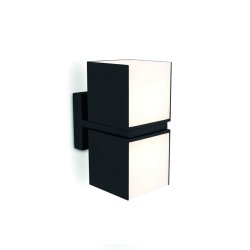 Cuba Dobbelt V�glampe - Sort - Lutec