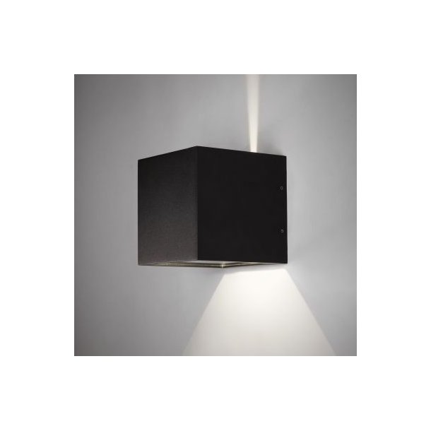 Cube LED XL ude/inde vglampe - Sort - Light-Point
