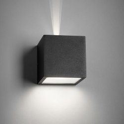 Cube Vglampe ude/inde Sort - Light-Point