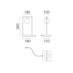 Curiosity 36 - Sphere - Bordlampe - Artemide