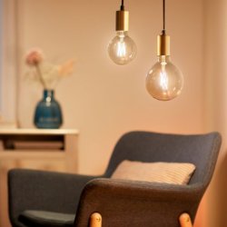 Wiz E27 LED Pre - 640lm - Filament Mega Globe - Justerbar Hvid - Wiz