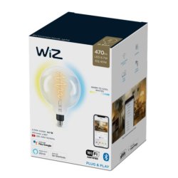 Wiz E27 LED Pre - 470lm - Filament Mega Globe - Justerbar Hvid - Wiz