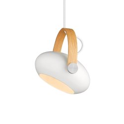 DC Pendel 18 - Hvid - Eg - Halo Design
