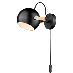 DC Vglampe 12 - Sort/Eg - Halo Design