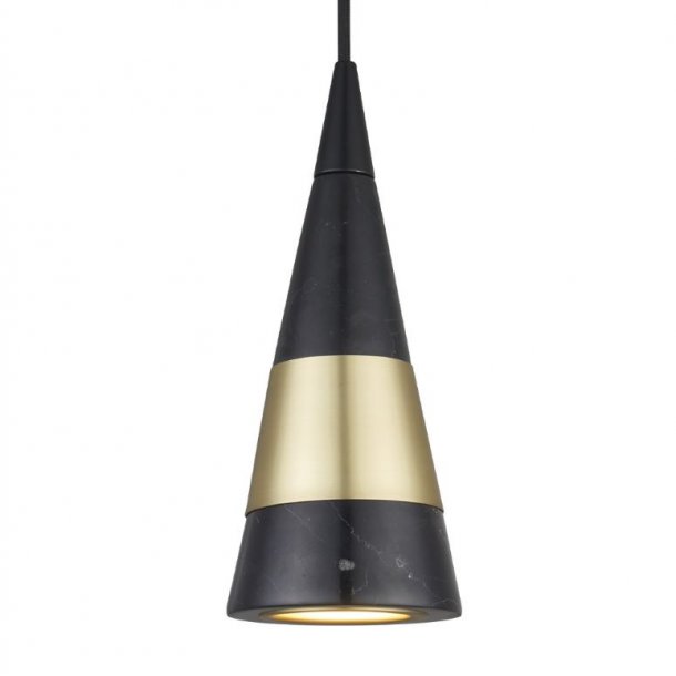 Direct Pendel GU10 - Sort m. marmor - Halo Design