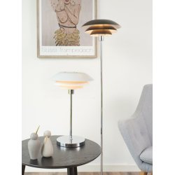 DL31 bordlampe - Hvid - Chrom - Dyberg Larsen
