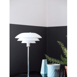 DL31 bordlampe - Opal - Chrom - Dyberg Larsen