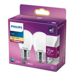 LED P�re 2.2W (25W) - 2-Pak - E27 - Krone - Philips 