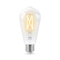 Wiz E27 LED Pre - 806lm - Filament Edison Klar - Justerbar Hvid - Wiz