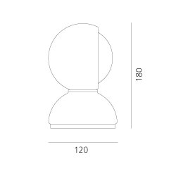 Eclisse - Bordlampe - Gul - Artemide