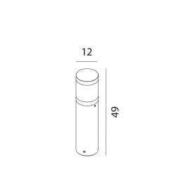 Egersund mini - LED Bedlampe 1291 - Aluminium - Norlys