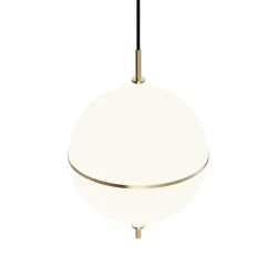 Eternal Moonlight Pendel - Large - 32 - Messing/Opal - Rebello Decor