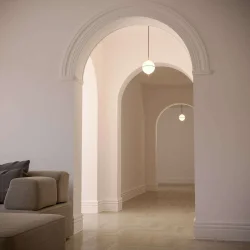 Eternal Moonlight Pendel - Medium - 22 - Messing/Opal - Rebello Decor