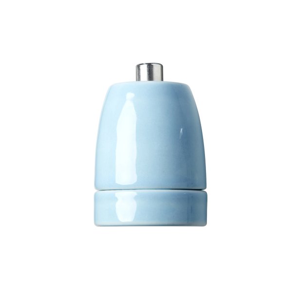 Porcelnsfatning - Lysebl - Nielsen Light