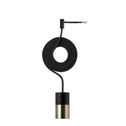 P8 Fatningsst - Sort/Messing - Nielsen Light