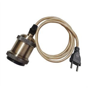 Fatningss�t E27 - Antik Messing - Unison