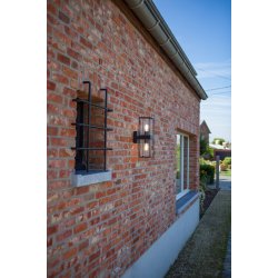 Flair Dobbelt V�glampe - Mat Sort - Lutec