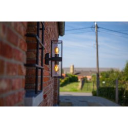 Flair Dobbelt V�glampe - Mat Sort - Lutec