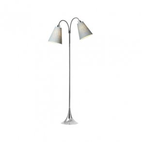 Fodgnger Gulvlampe - Krom/Turkisbl - Nielsen Light
