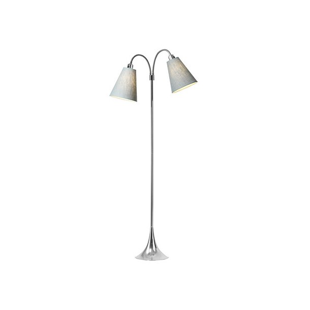 Fodgnger Gulvlampe - Krom/Turkisbl - Nielsen Light