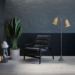 Fodg�nger Gulvlampe - Soft Gr� - Olivengr�n/Olivengr�n - Nielsen Light